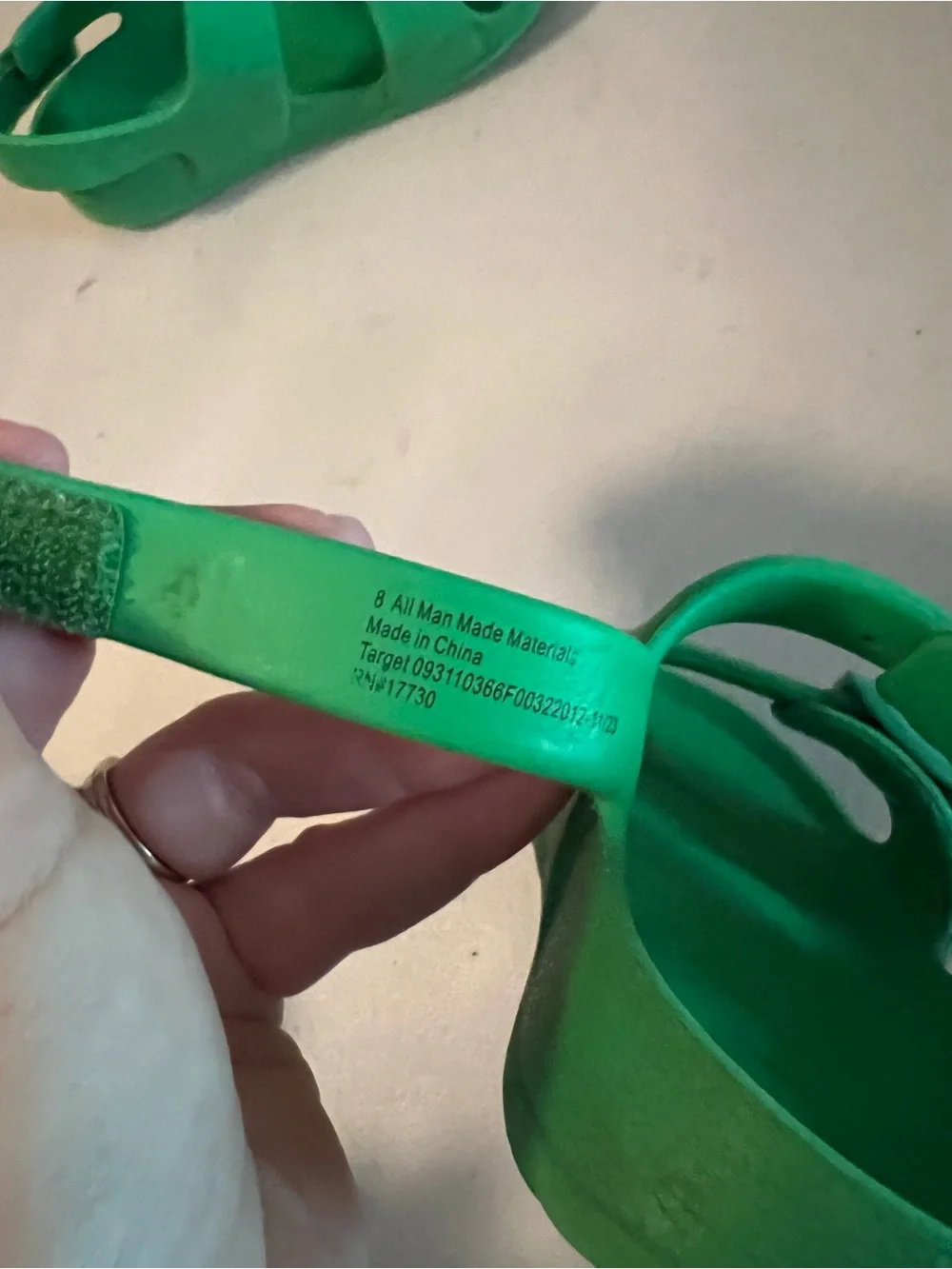 Target Kids Green Double-Buckle Sandals with Back Strap